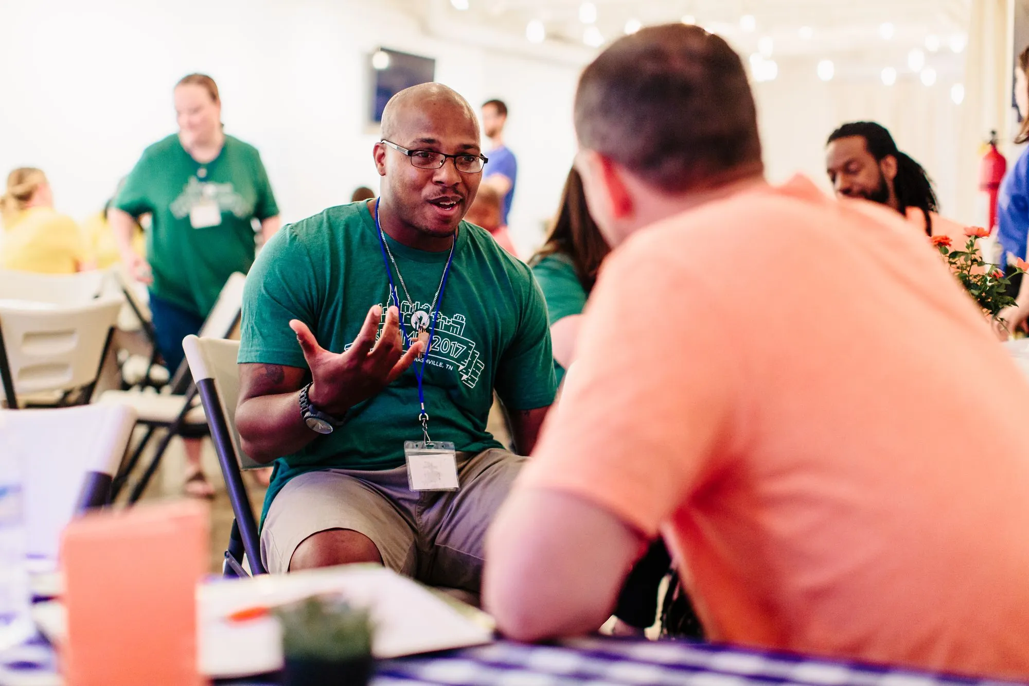 Educators collaborating around a table at a LiveSchool training summit