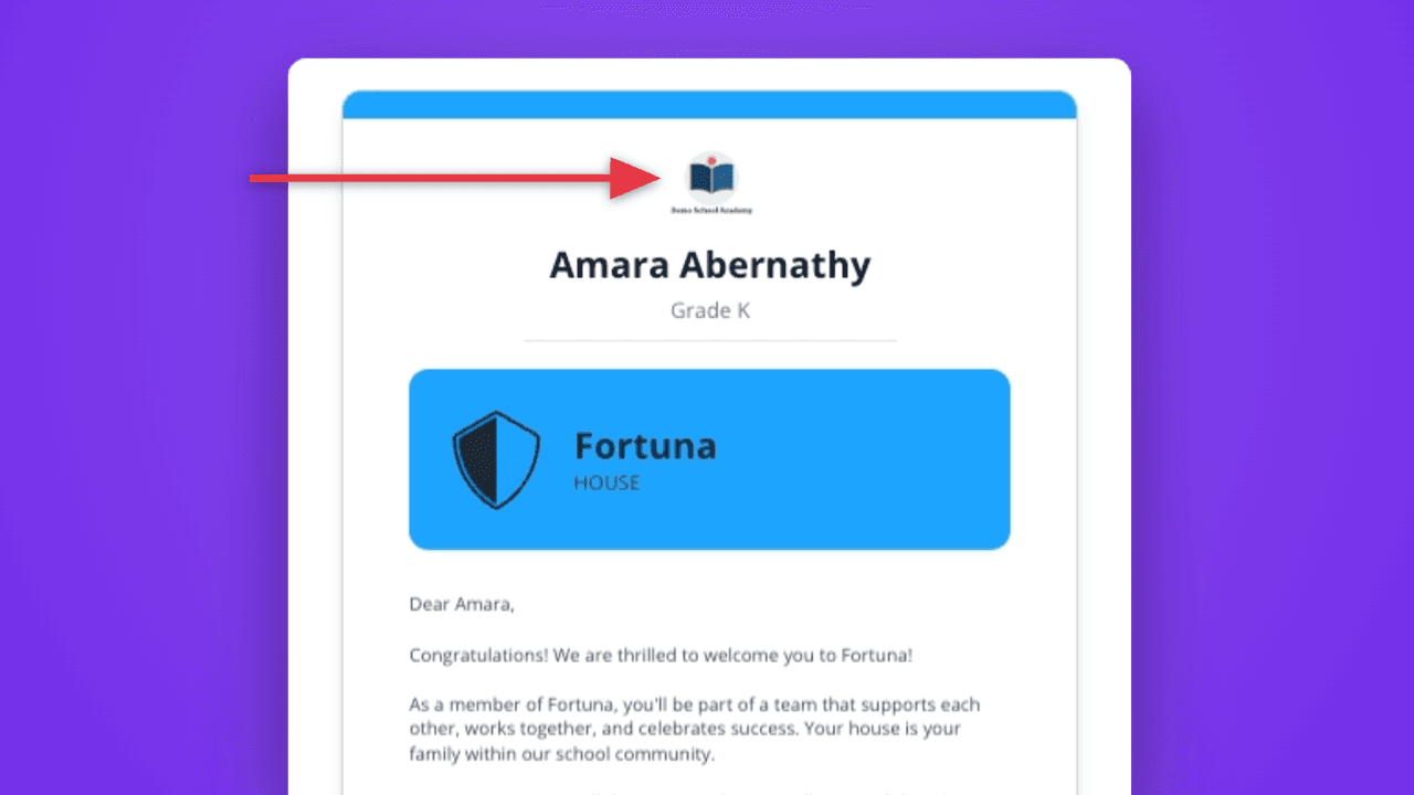 Add your logo to Welcome Sheets in LiveSchool