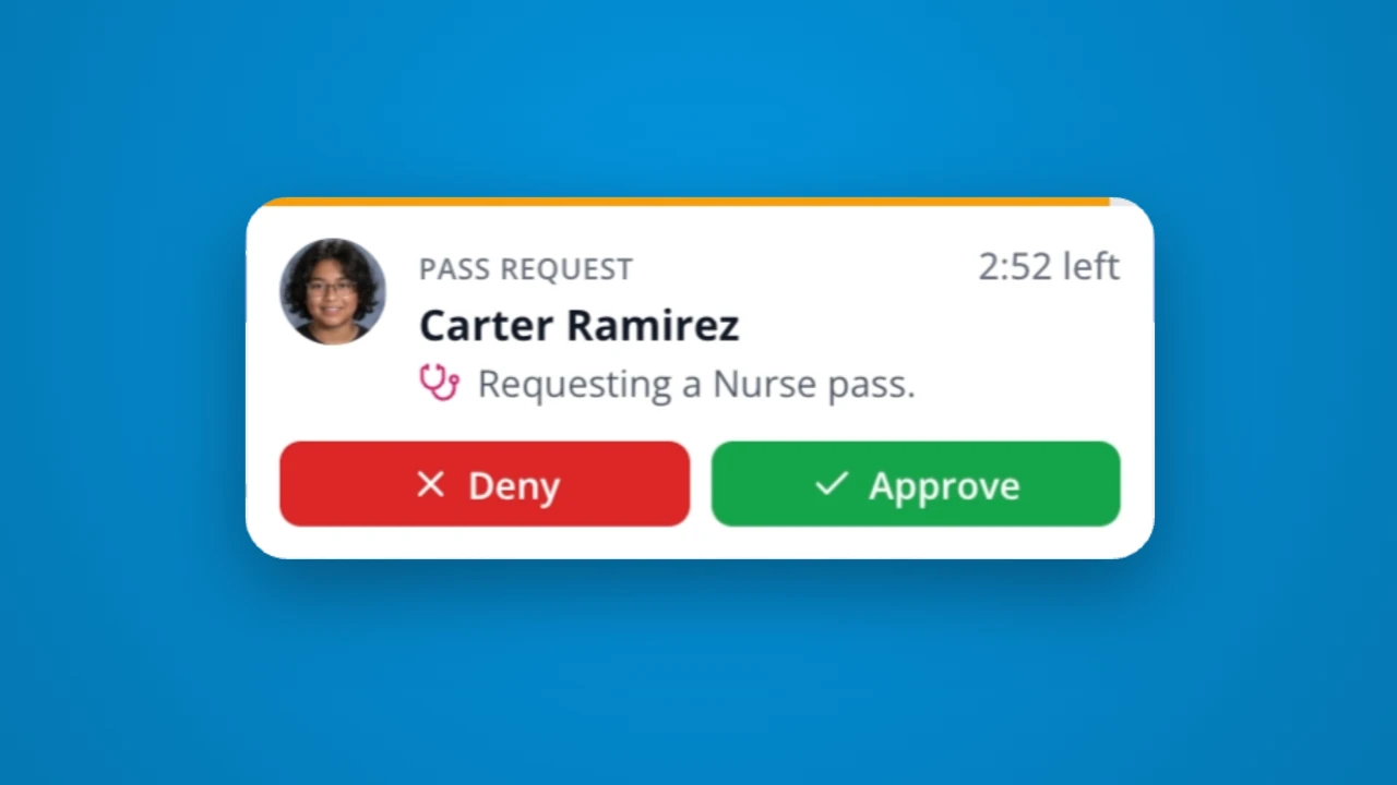 Pass destination approvals in LiveSchool