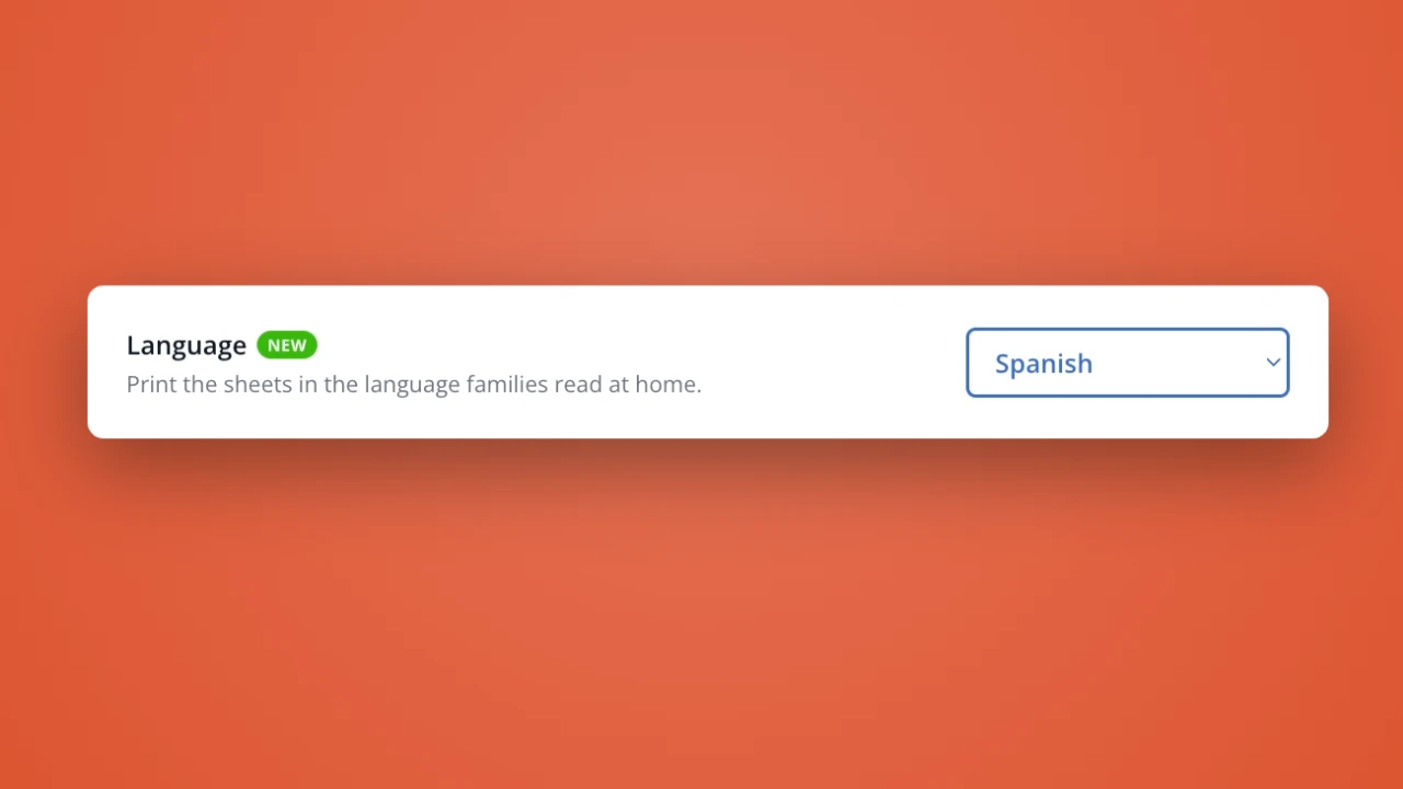 Print translated Access Sheets in LiveSchool