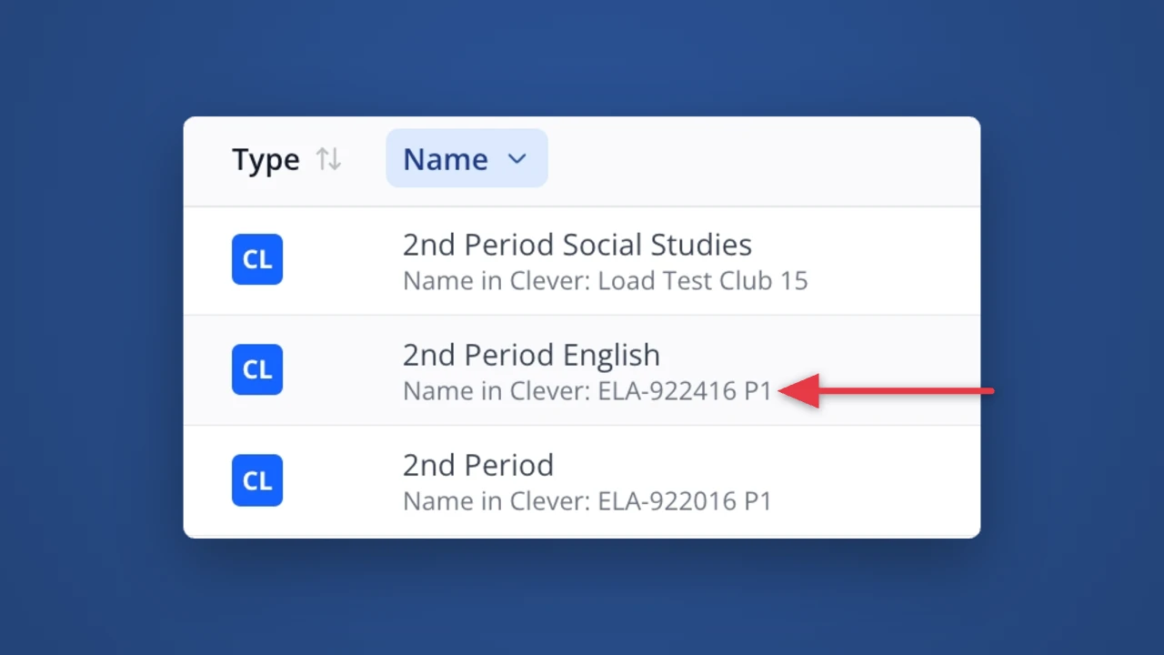 See a roster's original name in LiveSchool