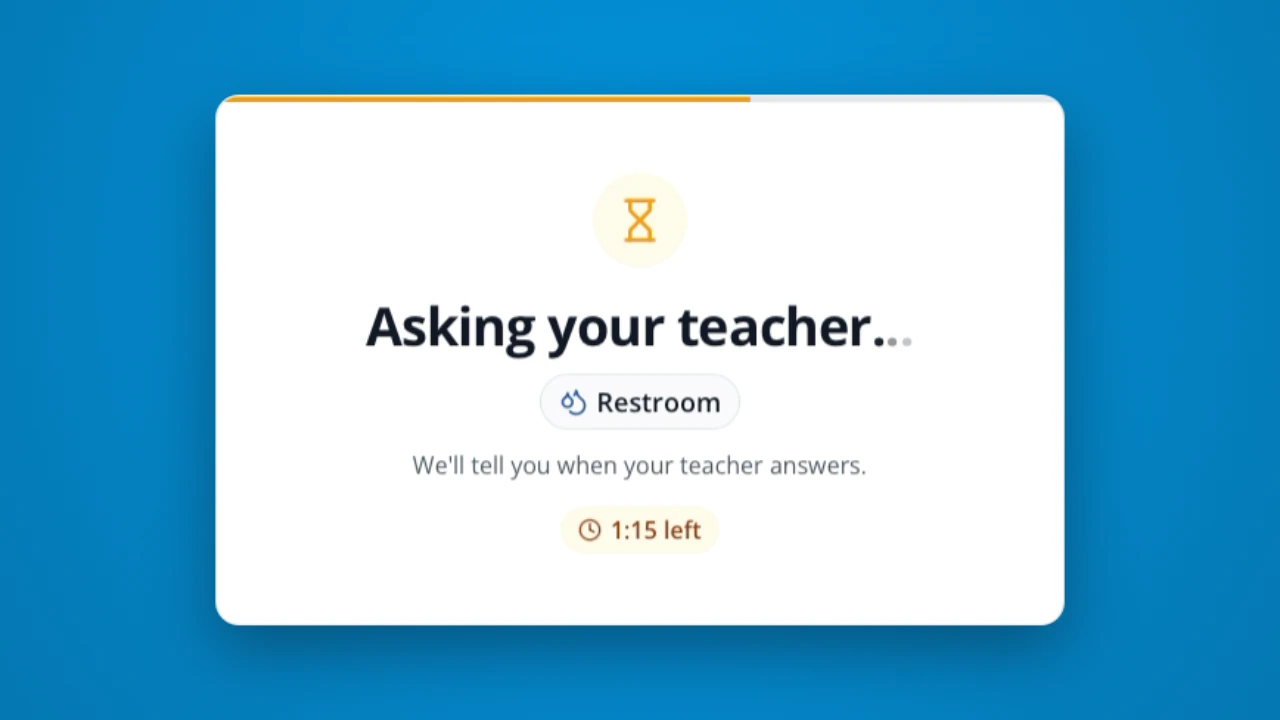 Teacher approval for Hall Passes in LiveSchool